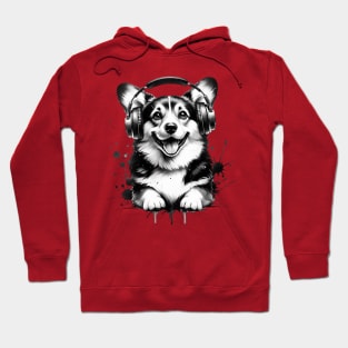 Corgi Business, Monkey Business, Music Hoodie